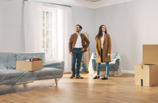 Man and woman move into a new home