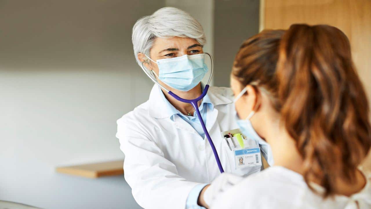 Woman visiting a doctor