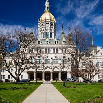 USA, Connecticut, Hartford, Connecticut State Capitol, exterior