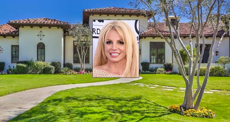 Britney Spears | Steve Granitz/WireImage/Getty Images; House: Redfin