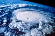 Satellite shot of hurricane