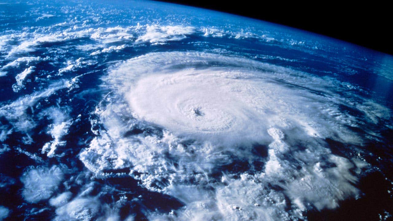 Satellite shot of hurricane