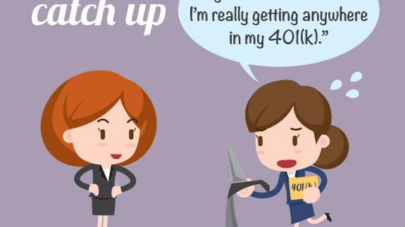 Cant catch up | Illustrated women © Sungchul77/Shutterstock.com
