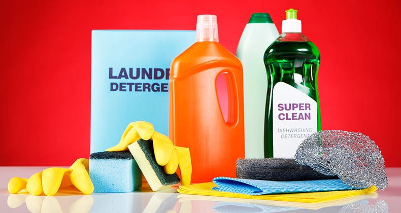 Cleaning products © iStock