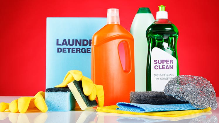 Cleaning products © iStock