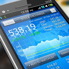 Stock exchange on phone © Scanrail - Fotolia.com