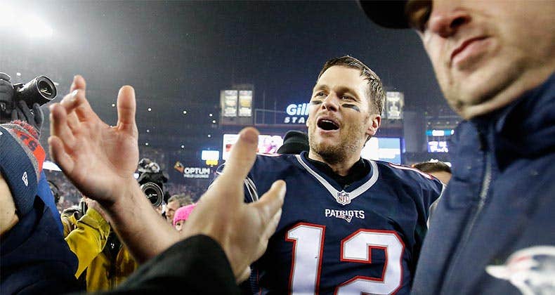 Tom Brady, post-game interview | Jim Rogash/Getty Images