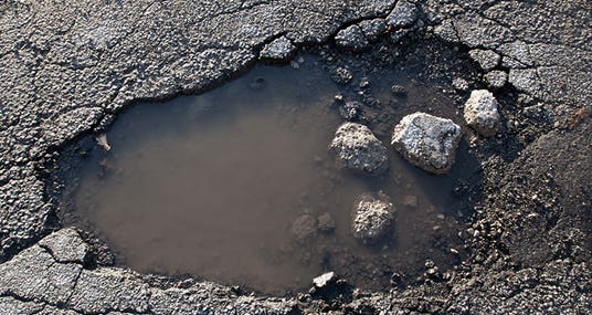 Pothole © Jeff Wasserman/Shutterstock.com