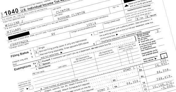 12 tax tips from Hillary and Bill Clinton | Courtesy of HillaryClinton.com
