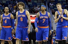 New York Knicks team | Sean Gardner/Getty Images
