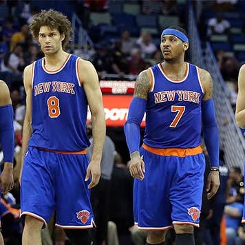 New York Knicks team | Sean Gardner/Getty Images