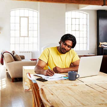 Man applying for a loan