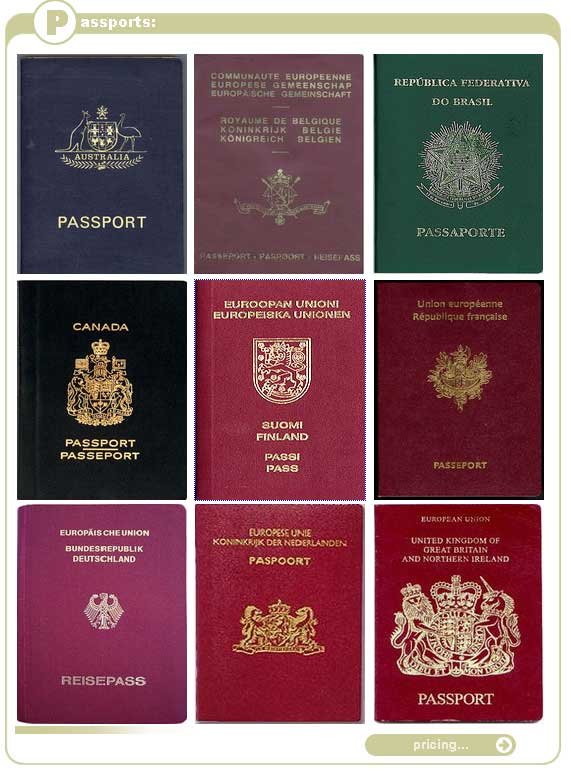 Passports for sale on an underground hacker market