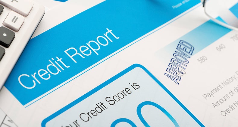 Approved credit report form