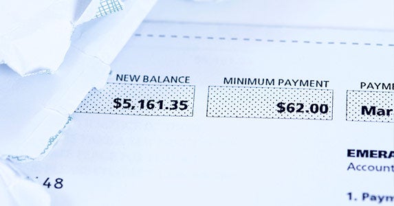 A big balance is OK if you pay on time © iStock