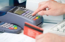 Card reader and red credit card