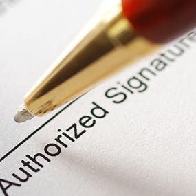 Authorized signature © haveseen - Fotolia.com