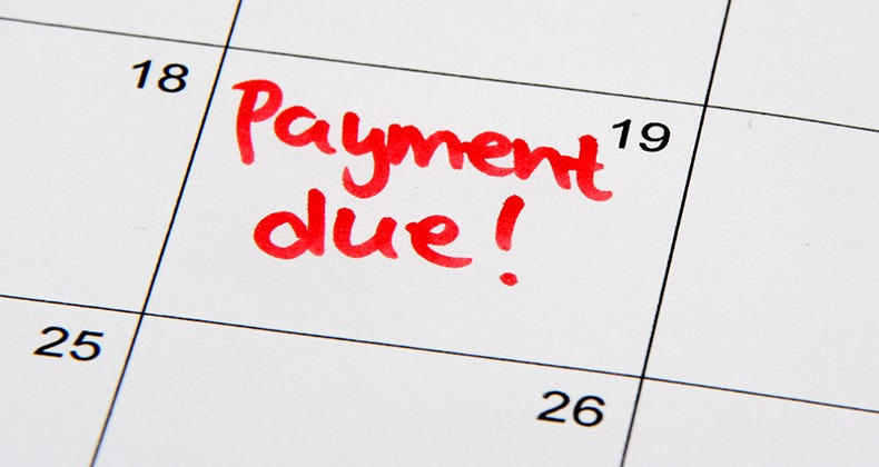 Payment due © Marcee Stachel-Williamson/Shutterstock.com