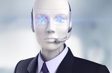 Robot wearing suit and headset © iStock