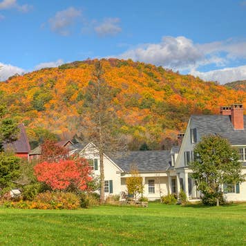 Country home in the fall