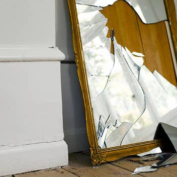 Broken mirror