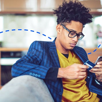 Young person on smart phone