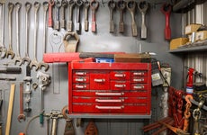 toolbox and tools