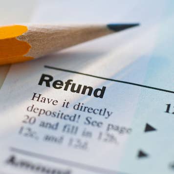 Tax refund paperwork