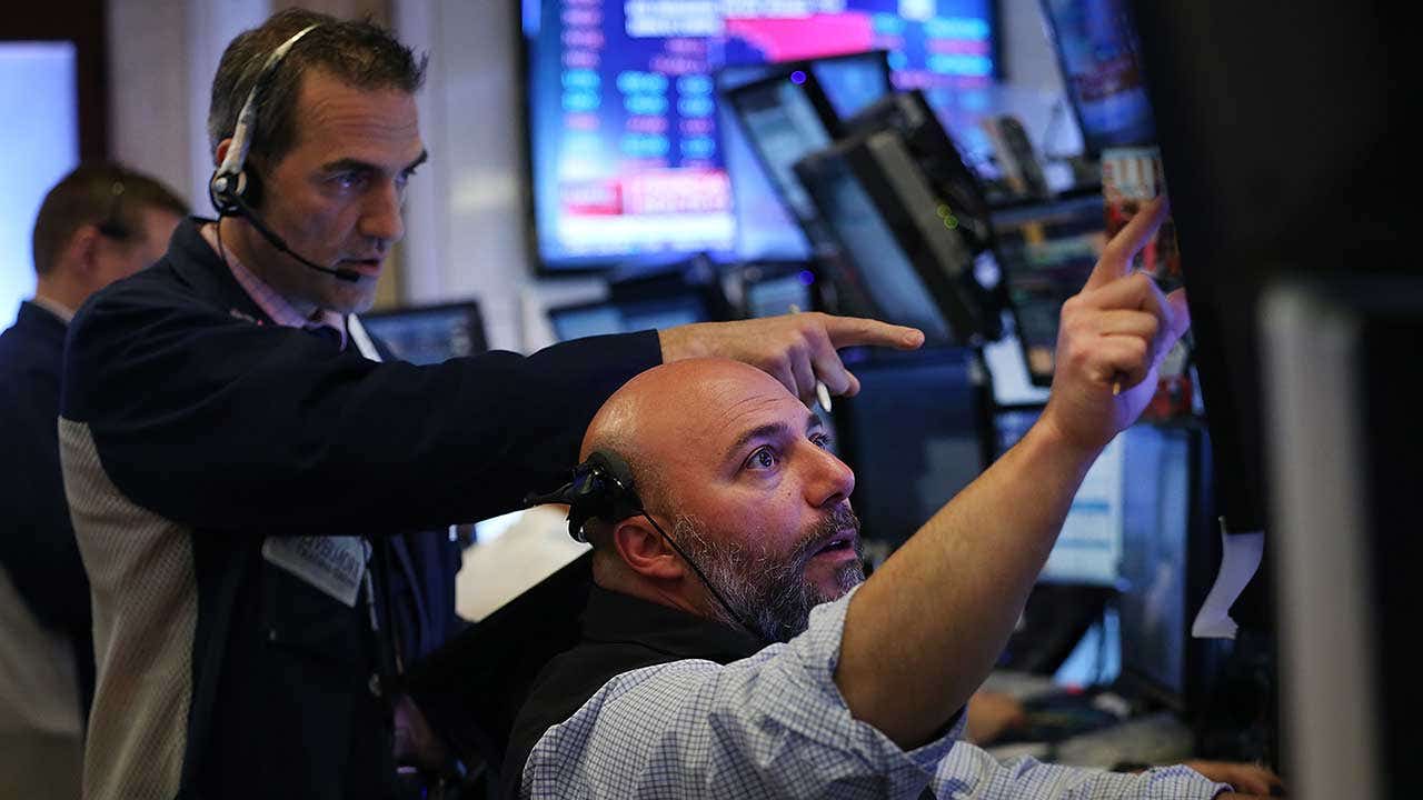 Traders work on the floor of the New York Stock Exchange (NYSE) on May 29, 2018 in New York City.