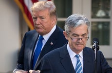 President Trump and Jerome Powell