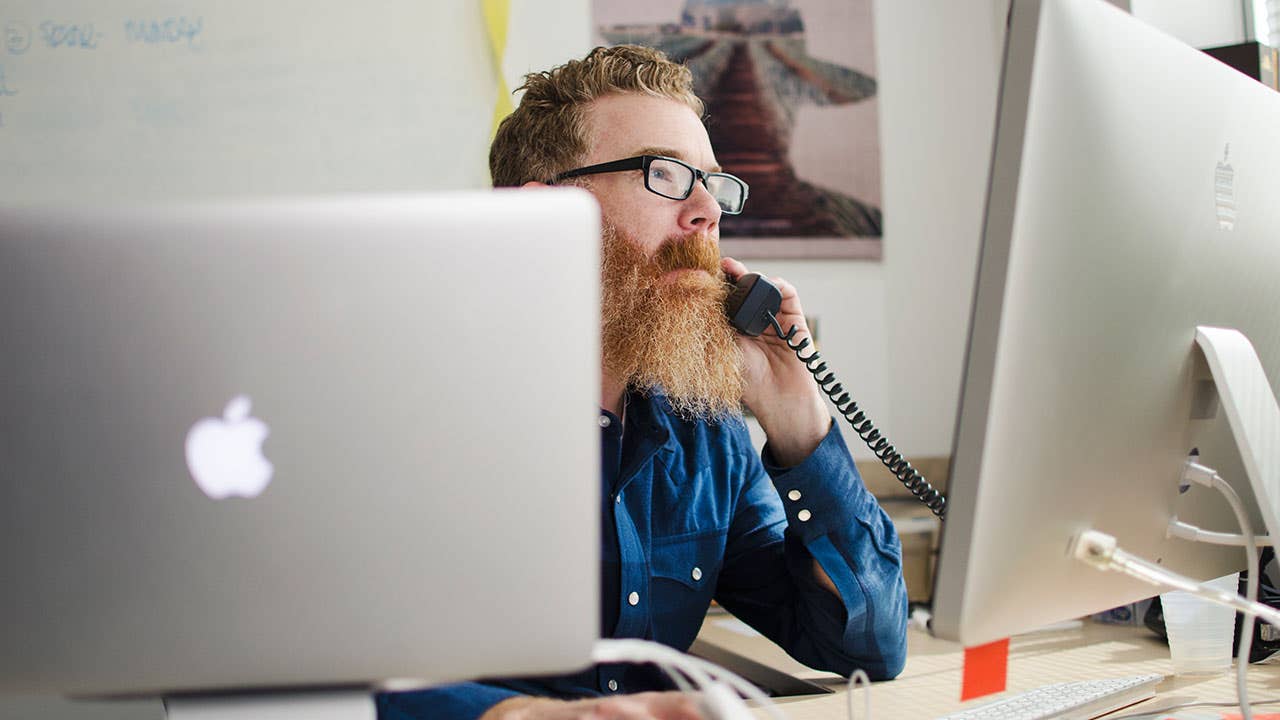 Man talking on the phone