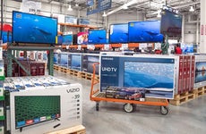Flat screen televisions in Costco