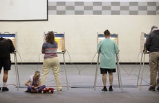 Voters voting in Midterm election