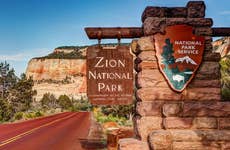 Entrance to Zion National Park