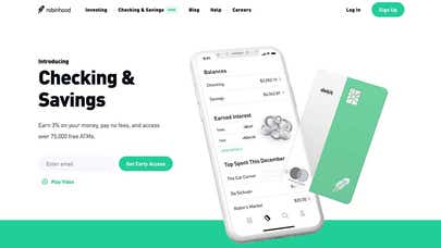 Robinhood to offer checking and savings accounts with no fees and 3% interest