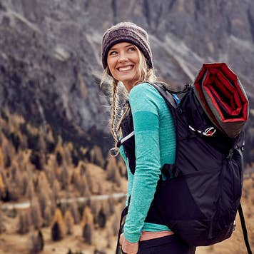 Solo female traveller hiking