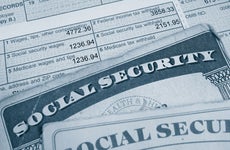 Tax forms and social security cards