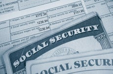 Tax forms and social security cards