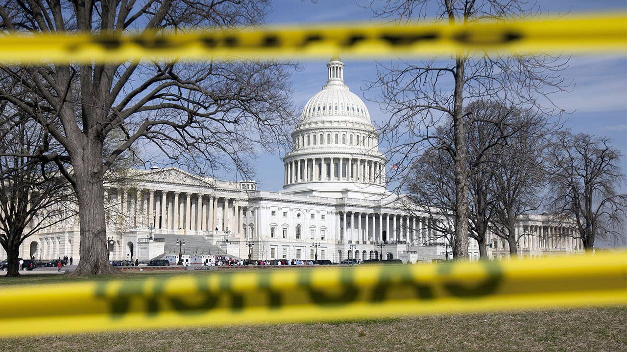 Capitol building during a shutdown