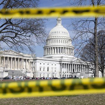 Capitol building during a shutdown