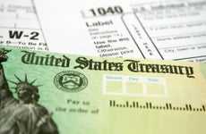 Tax refund check