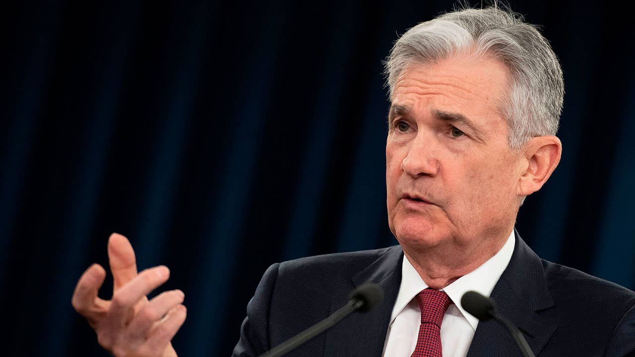 Federal Reserve chair Jerome Powell speaking