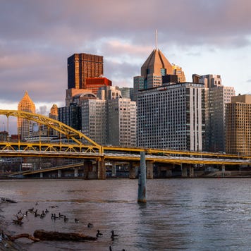 A picture of the Pittsburgh skyline