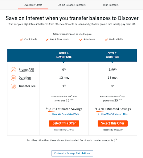 Discover Balance Transfer Guide Bankrate Com