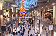 Consumers shopping in a shopping mall