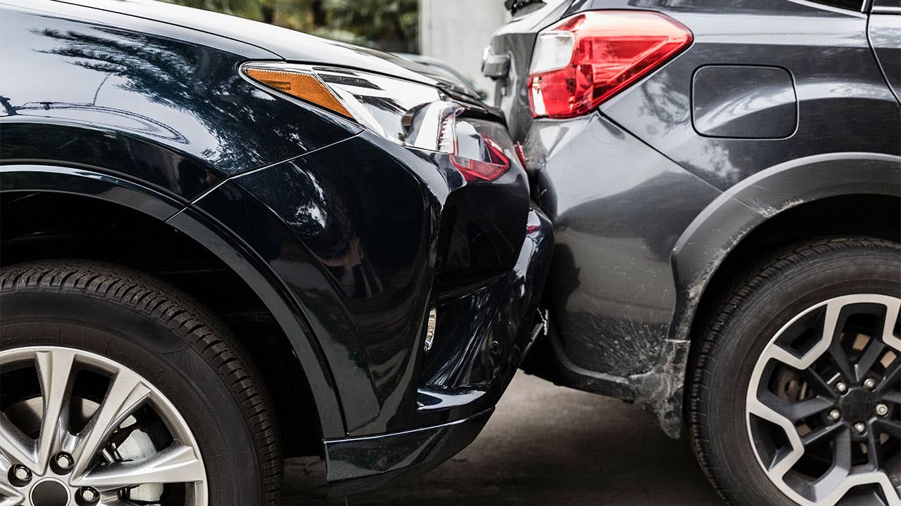 Fender bender car crash