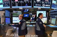 Stock market floor