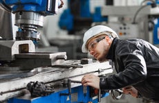 Man in manufacturing plant