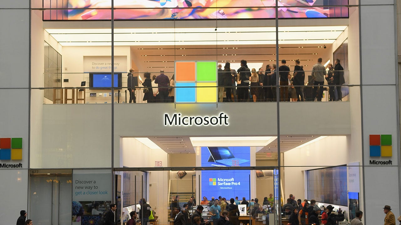 Microsoft storefront in New York
