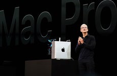 Tim Cook presenting the Mac Pro